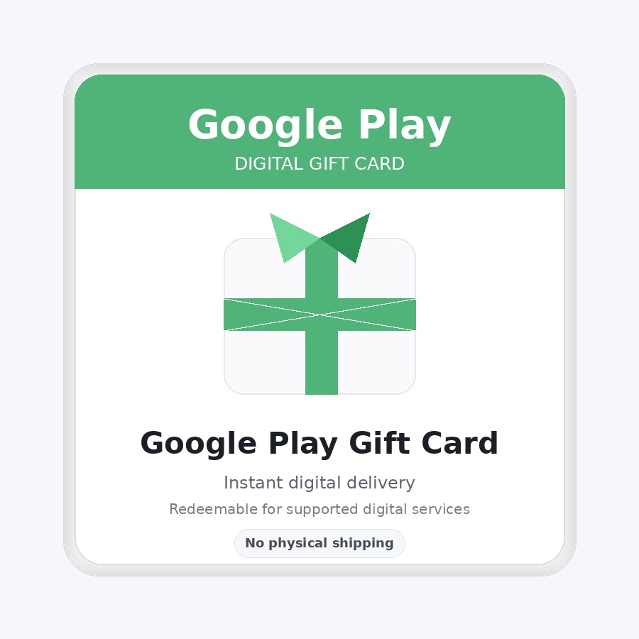 Google Play Gift Card $50 Digital Code