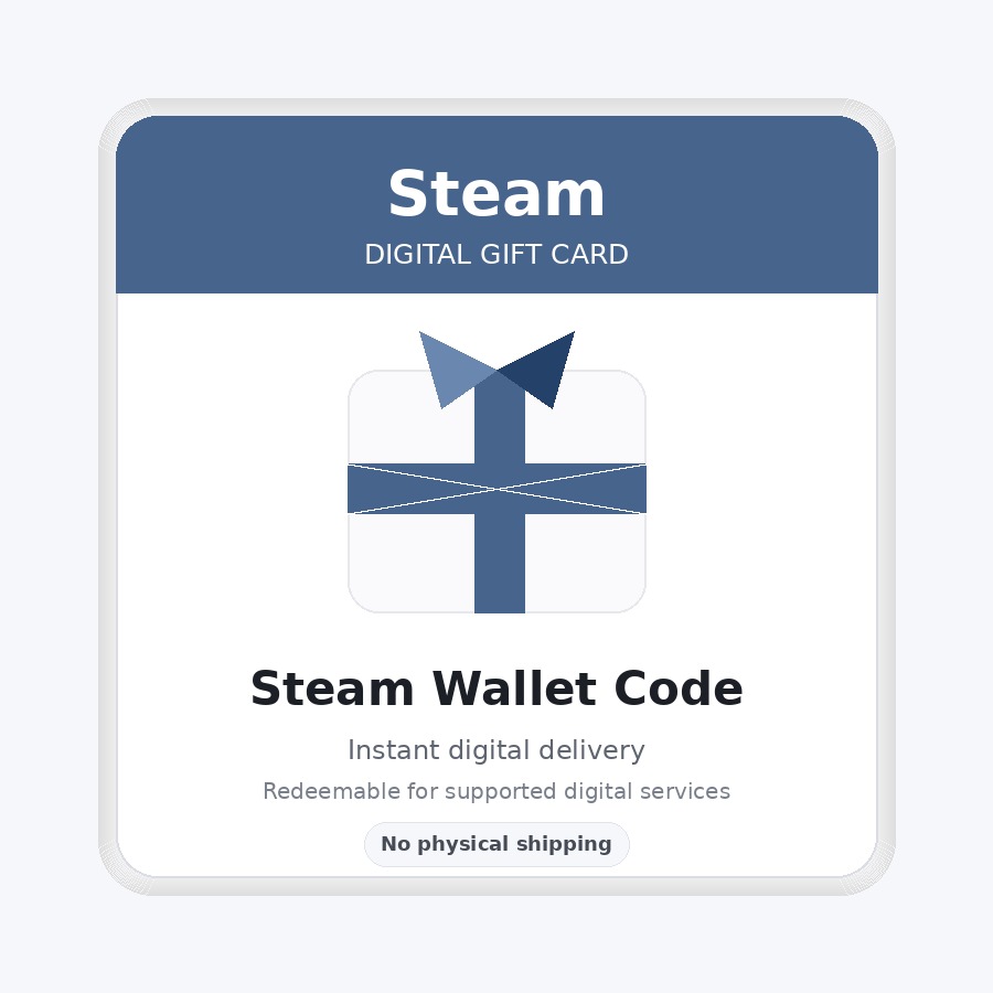 Steam Wallet Code $10 Digital Code